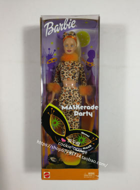 发 Barbie Maskerade Party 2002 假面派对时尚豹纹 开口笑