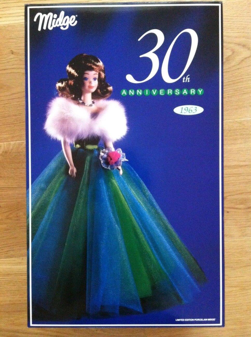 发 Barbie Porcelain Midge 1992 1963版复刻30周年陶瓷美芝麻子