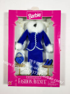 Fashion 发 芭比衣服配件蓝色毛绒 Barbie 14980 1997 Avenue