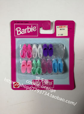 预 Barbie Little Extras Casual Shoes 67036 84 1998 芭比鞋子