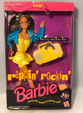 预 Barbie Rappin Rockin Teresa 1991 正品绝版摇滚音乐肯娃娃