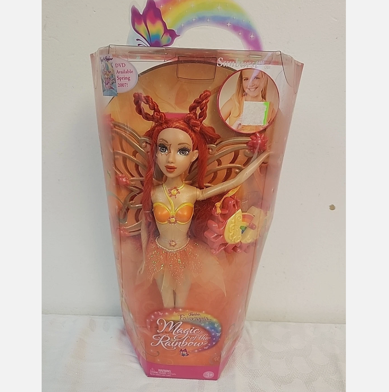 发 Barbie Fairytopia Magic of The Rainbow Sunburst 芭比娃娃
