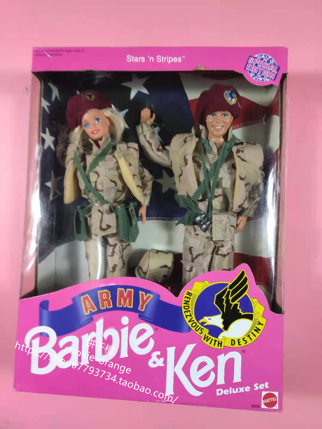 发 barbie army stars n stripes 1992 星星条纹战士芭比肯娃娃