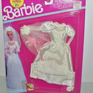 Barbie 1990 Bridal 779 芭比娃娃衣服婚纱配件 Collection 发