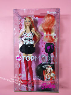 发 Barbie Top Model Hair Wear 2007 假发超模芭比娃娃