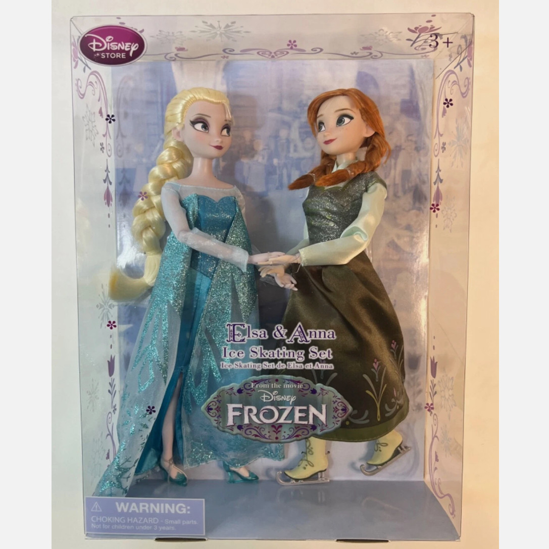 发 Disney Frozen Elsa Anna Ice Skating Set 冰雪奇缘娃娃礼盒