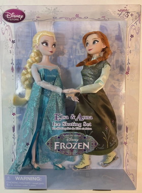 发 Disney Frozen Elsa Anna Ice Skating Set 冰雪奇缘娃娃礼盒