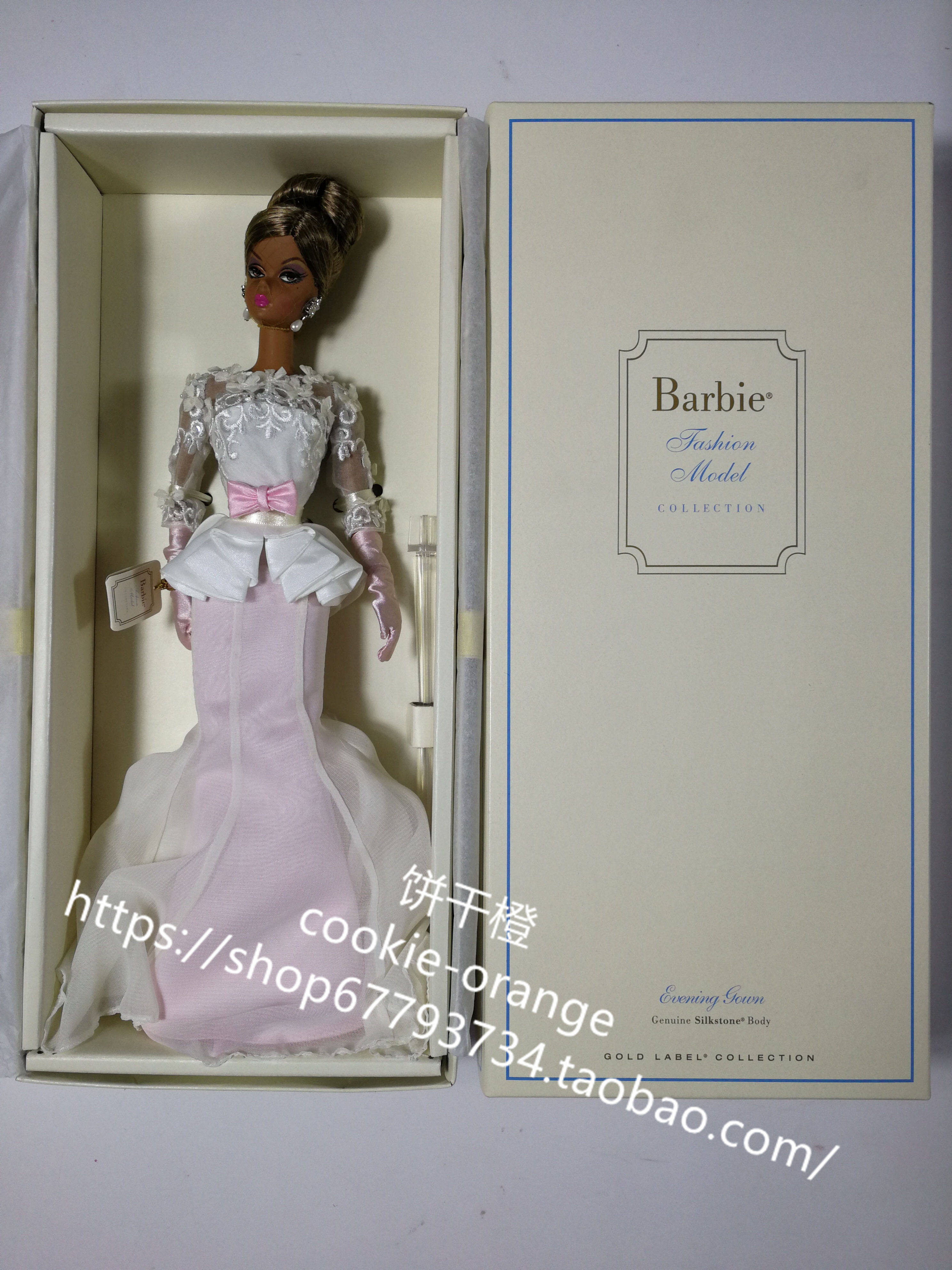 预 barbie evening gown silkstone 2012 黑珍珠芭比st 金标