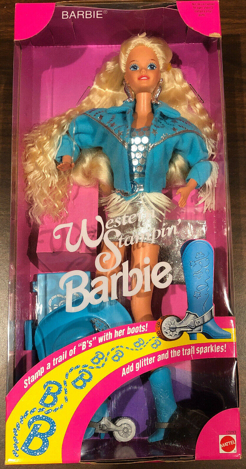 预 Barbie Western Stampin 1993 西部牛仔骑士芭比娃娃