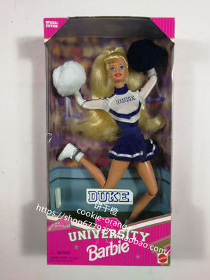 预 Barbie Duke University 1996 啦啦队长芭比娃娃 关节体