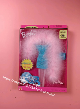 预 Barbie Fashion Avenue 25833 芭比娃娃衣服配件皮草披肩礼服