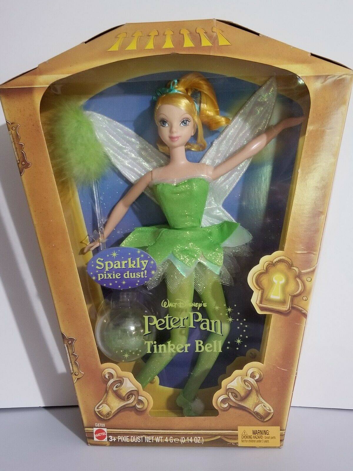 发 disney peter pan tinker bell 2004 迪士尼彼得潘娃娃