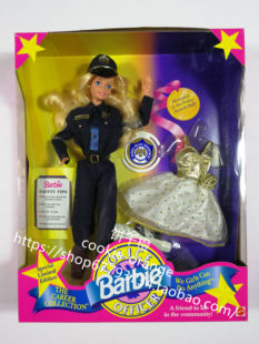 Barbie Officer Police 发 1993 百变职业之女警察芭比娃娃