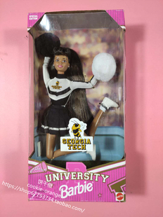 预 Barbie Georgia Tech University 1996 啦啦队长芭比