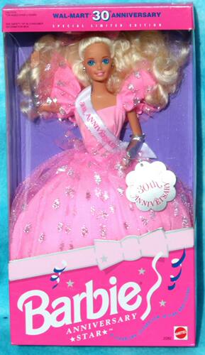 发 Barbie Walmart 30th Anniversary Star 1992 沃尔玛芭比娃娃