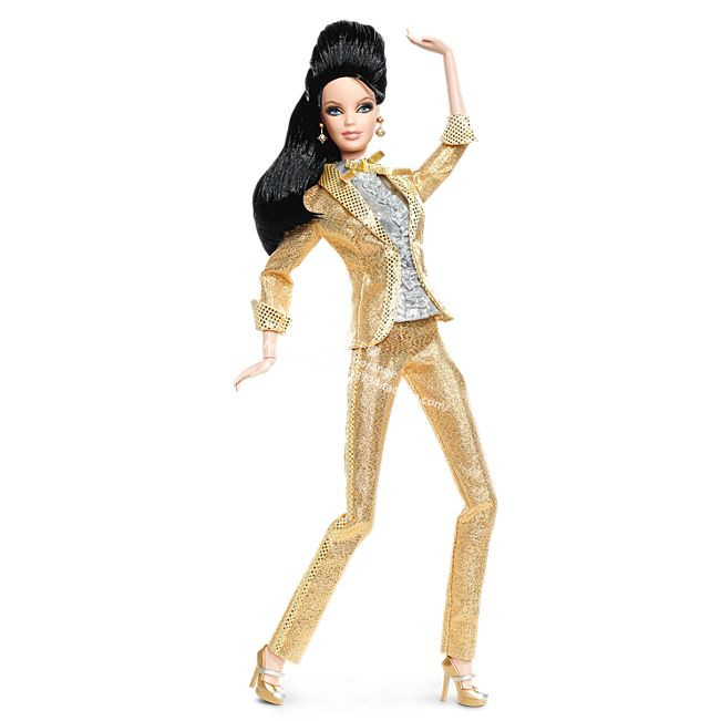 发 Barbie Elvis 2010 猫王芭比 粉标 关节体