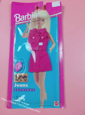发 Barbie Lee Jean Fashions 68307 1995 芭比娃娃牛仔套装衣服