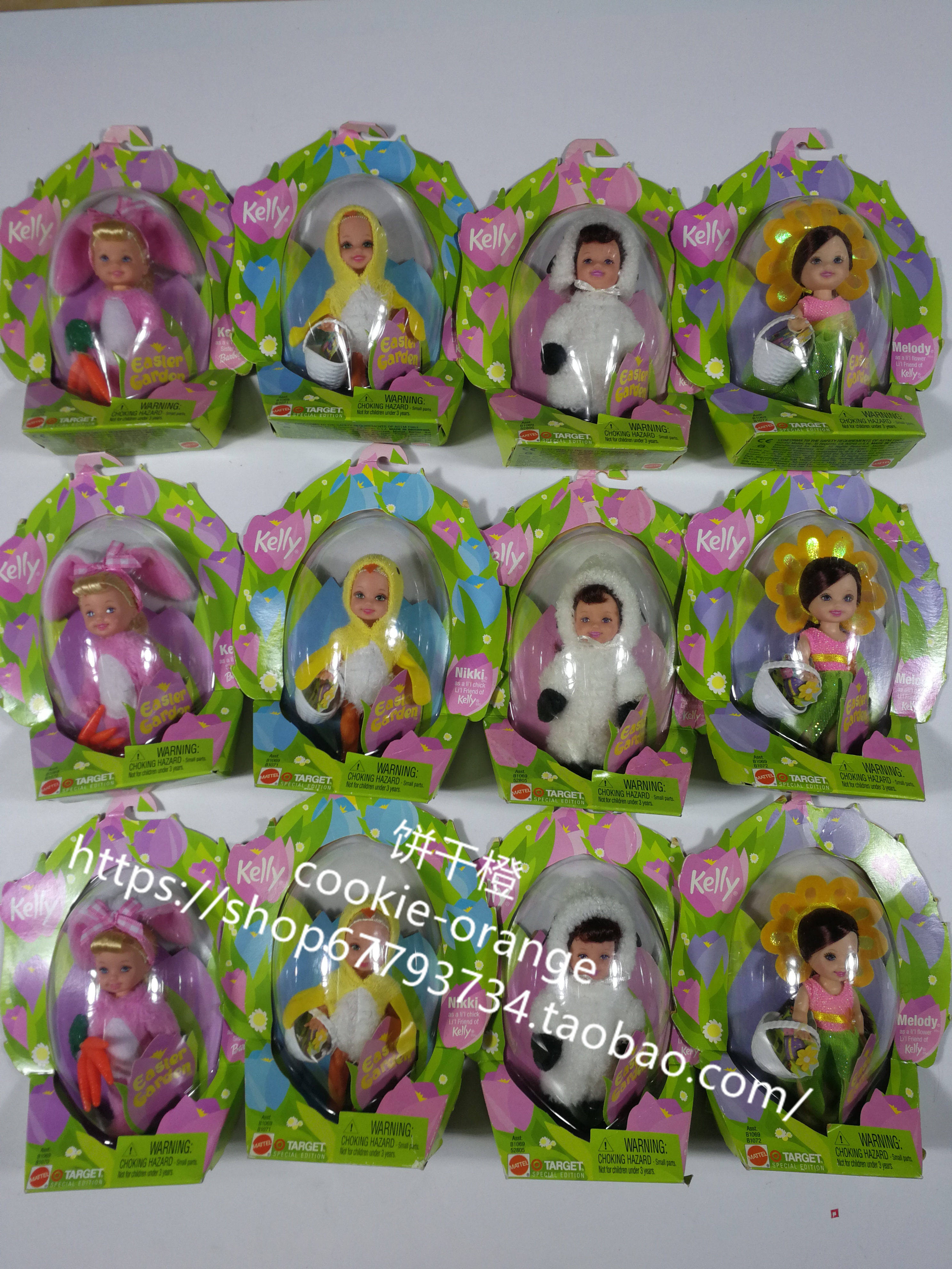 发 Barbie Easter Garden Kelly 2001 复活节花园凯莉娃娃
