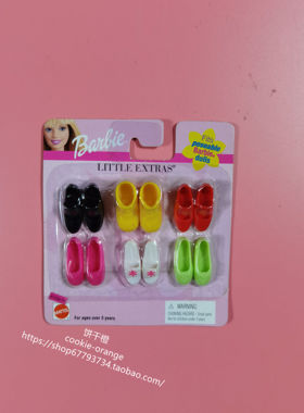 预 Barbie Little Extras Dressy Shoes 67036 75 1999 芭比鞋子