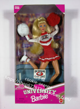 预 Barbie Georgia Bulldogs University 1996 啦啦队长芭比娃娃