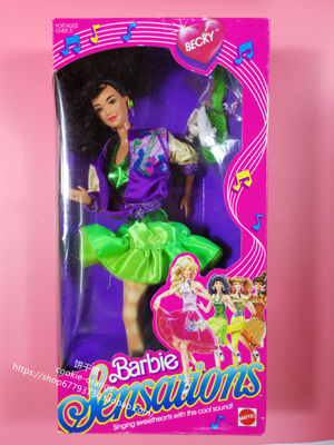 发 Barbie and The Sensations Becky 1987 正品绝版芭比娃娃