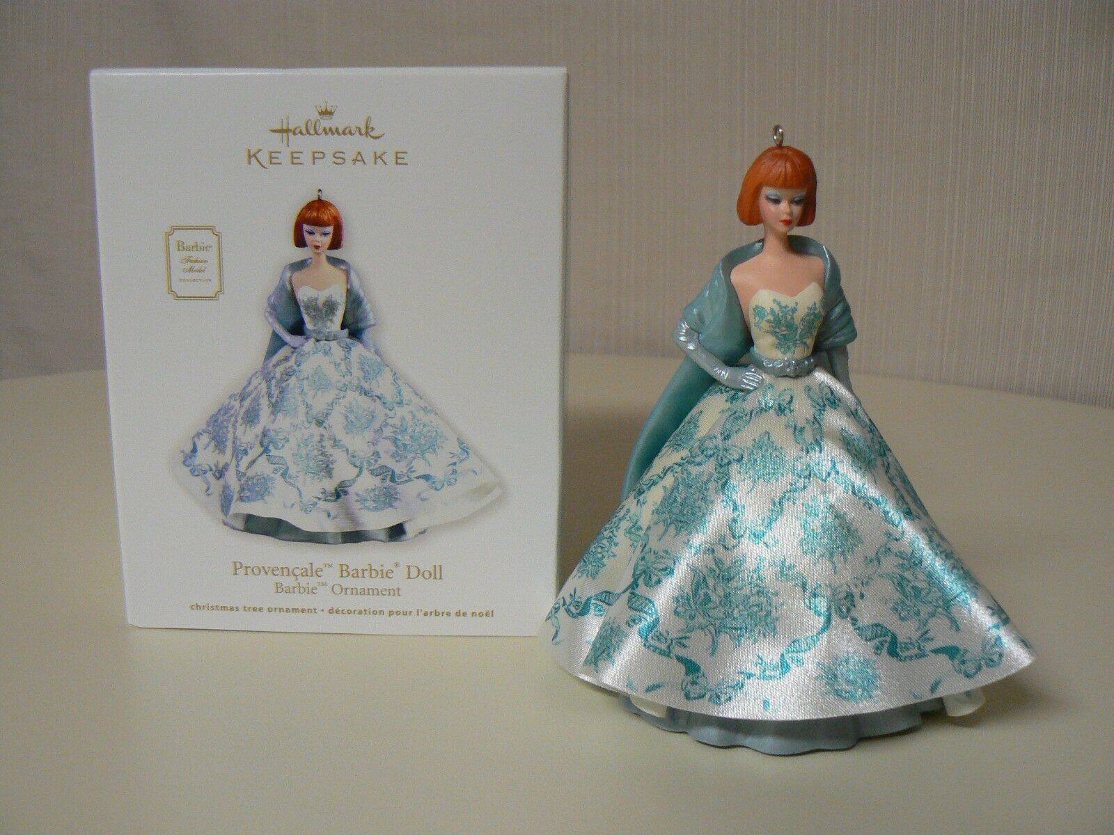 预 Barbie Provencale Hallmark Ornament 2012 蓝缎丽影贺曼挂件