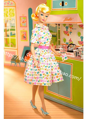 发 Barbie Learns To Cook 2007 复刻芭比 金发金标