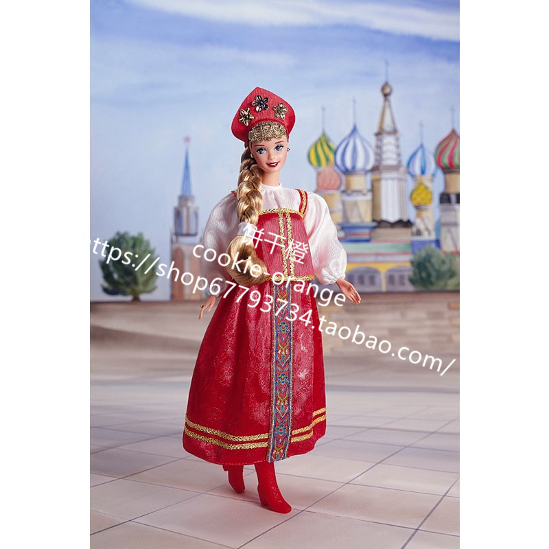 发 Barbie Russian 1996 正品绝版俄罗斯世界风情芭比娃娃