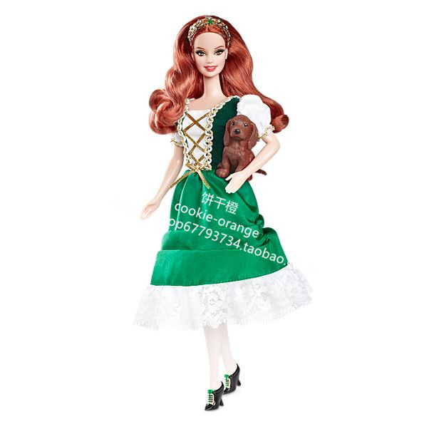 发 Barbie Ireland Passport 2011 爱尔兰世界芭比 护照系列 粉标