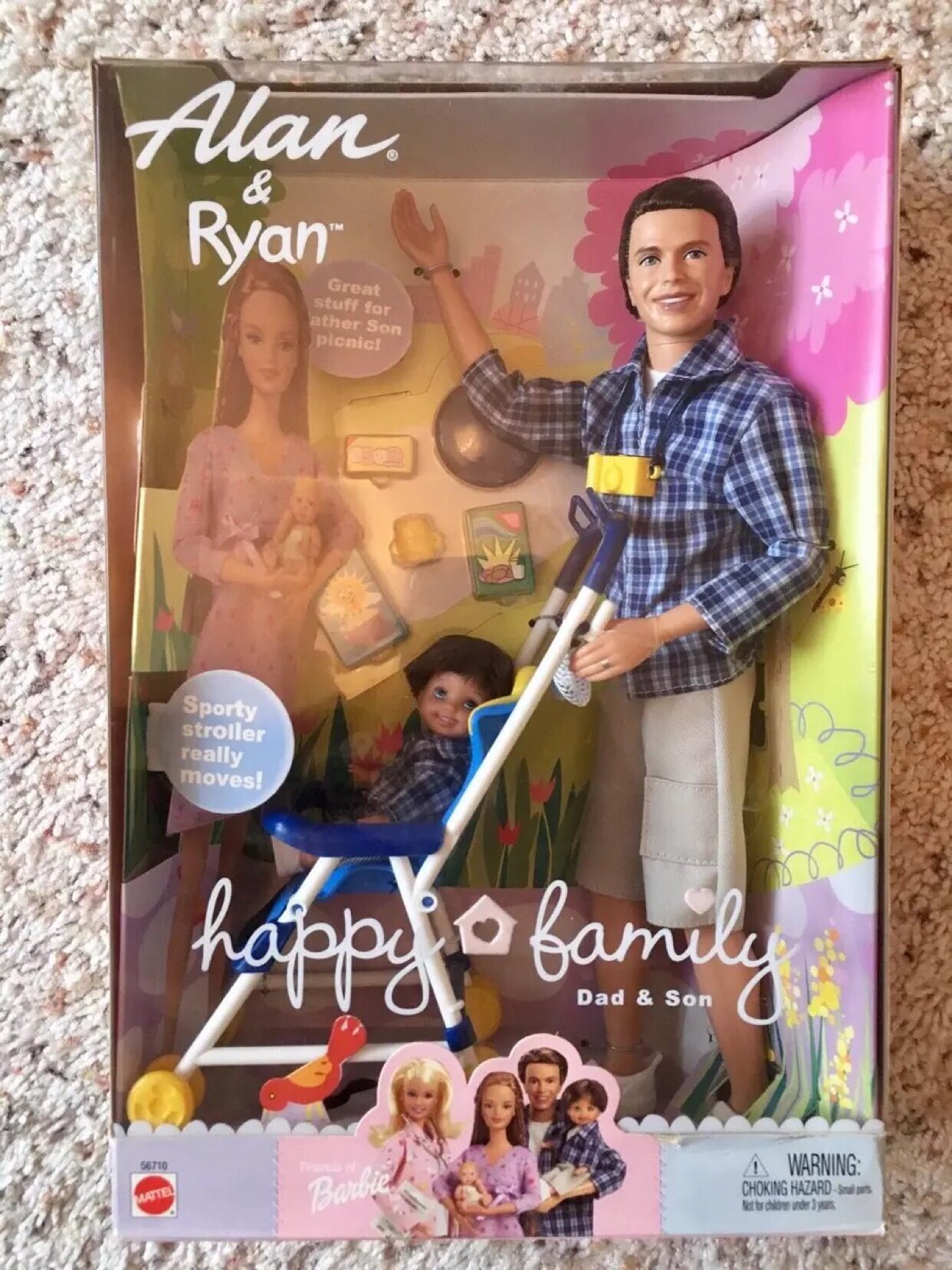 发 Barbie Ken Alan Ryan Happy Family 快乐小家庭肯 第一版