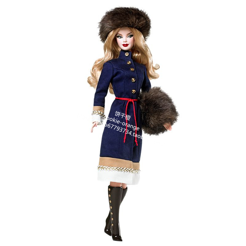 发 Barbie Dolls of the World Russia 2009 俄罗斯芭比 粉标