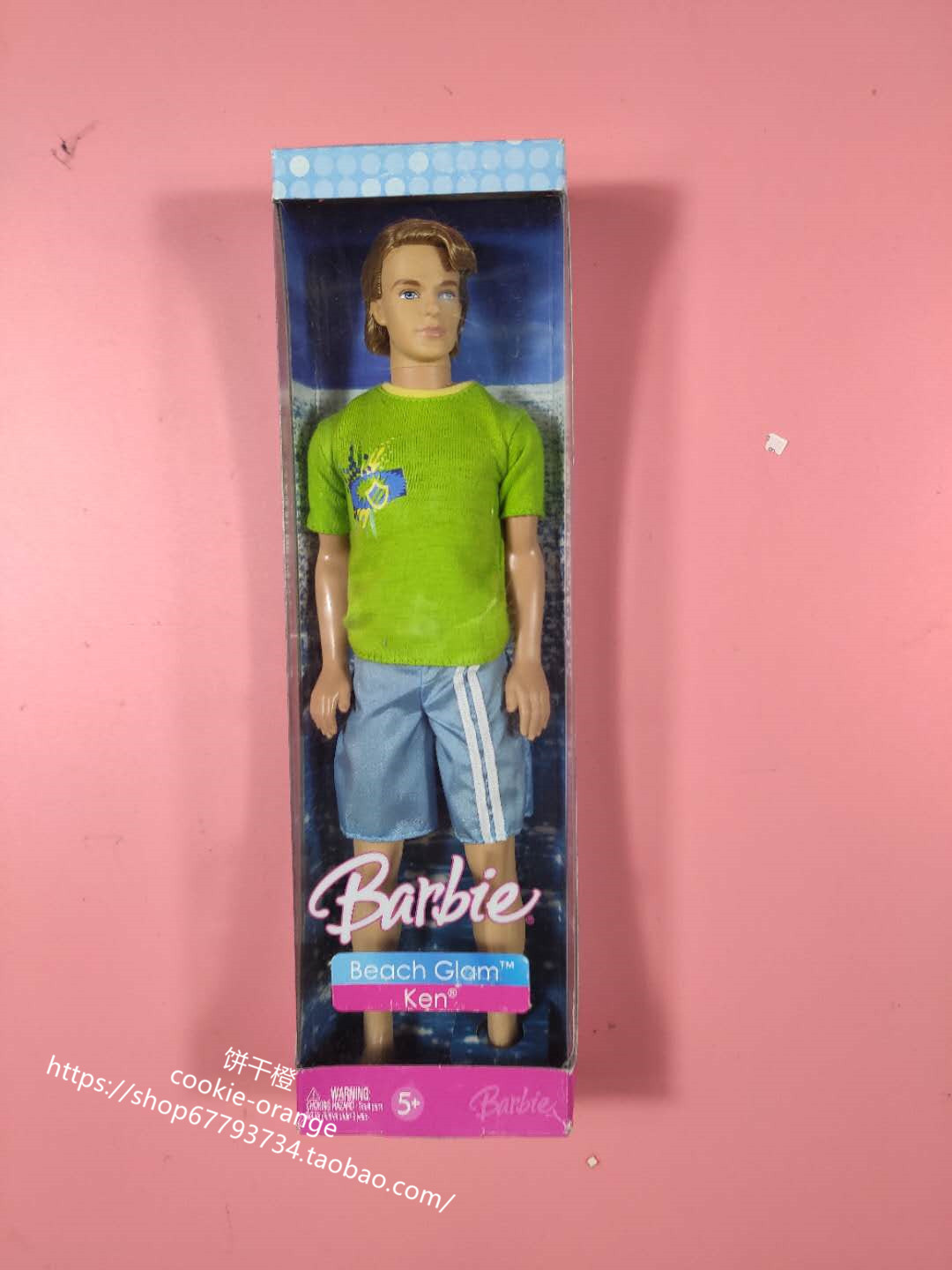 预 barbie beach glam ken k8387 2006 正品绝版沙滩芭比肯娃娃