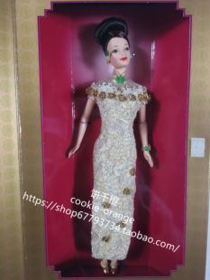 Golden 发 黄金旗袍芭比娃娃 Barbie Pao 1998