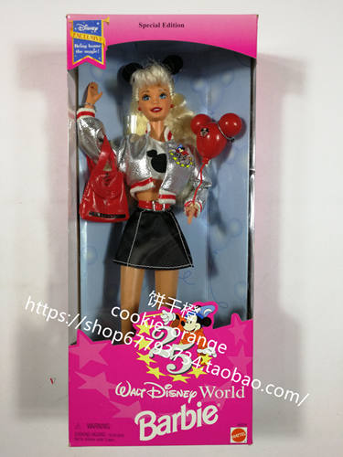 发 Barbie Disney 25th Anniversary 1996 25周年芭比娃娃
