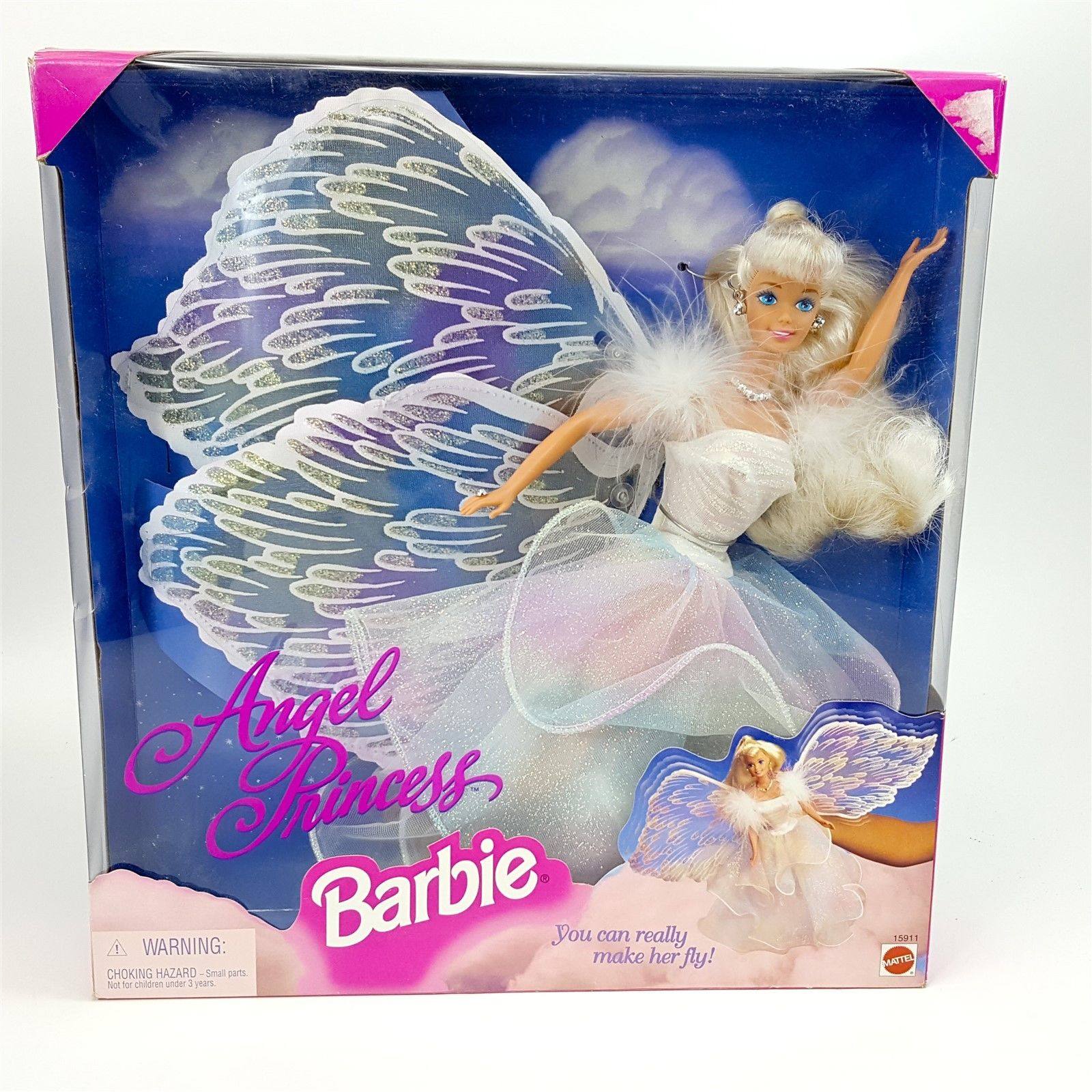 发 Barbie Angel Princess 1996 天使公主芭比娃娃 翅膀