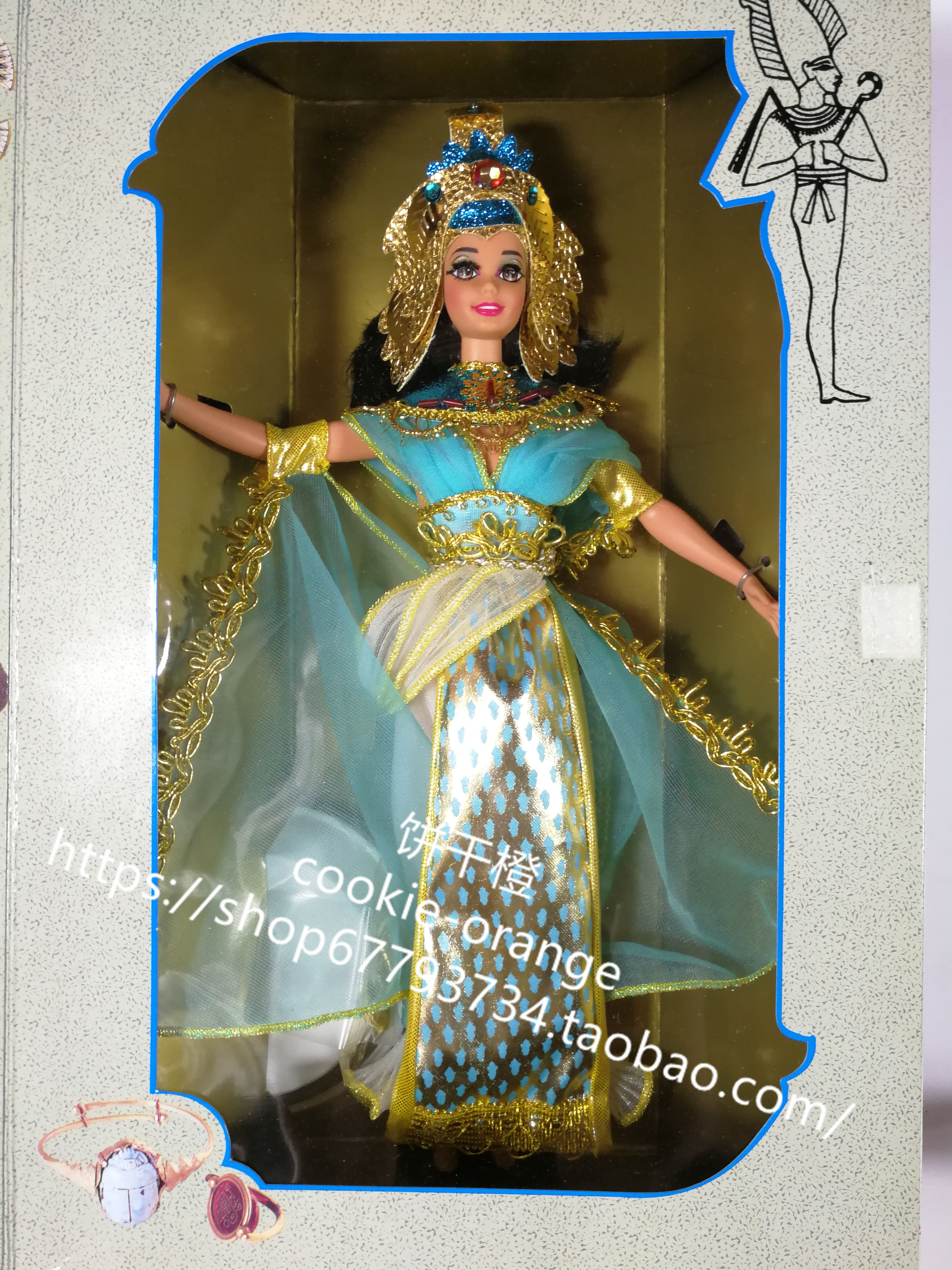 发 Barbie Egyptian Queen 1993 大时代之埃及艳后芭比娃娃