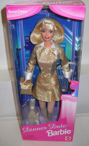 发 Barbie Dinner Date 1997 晚餐约会芭比娃娃