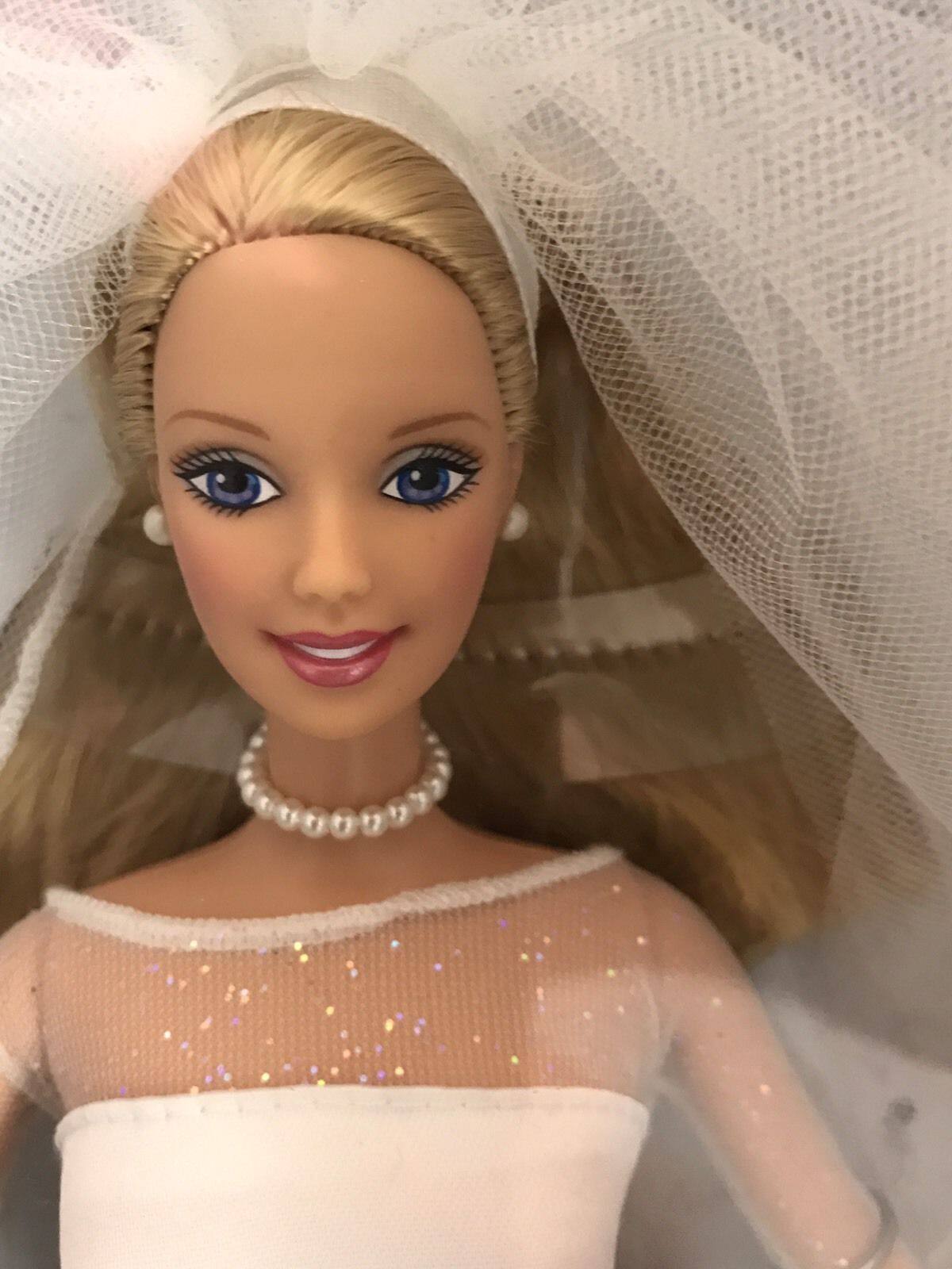 发 Barbie Blushing Bride 1999 粉红新娘芭比娃娃