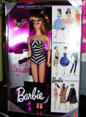 发 Barbie 35th Anniversary 1993 35周年芭比娃娃 金发
