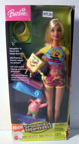 发 Barbie SpongeBob Squarepants 2003 海绵宝宝芭比娃娃