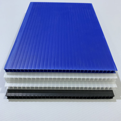 PP中空板隔板万通板定制刀卡防潮瓦楞板防水白色黑色10mm 蓝色8mm - 封面