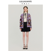 LULUALWAYS我爱露露25冬季 开衫 新款 休闲松弛感宽松V领纽扣针织衫