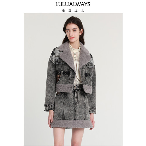 冬季短款牛仔外套lulualways时髦