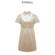 连衣裙 千金风光泽感短款 EYEDOLL夏季 优雅淡人时尚