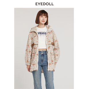 EYEDOLL 拉鏈外套 甜酷學(xué)院減齡戶外穿搭時尚 商場同款