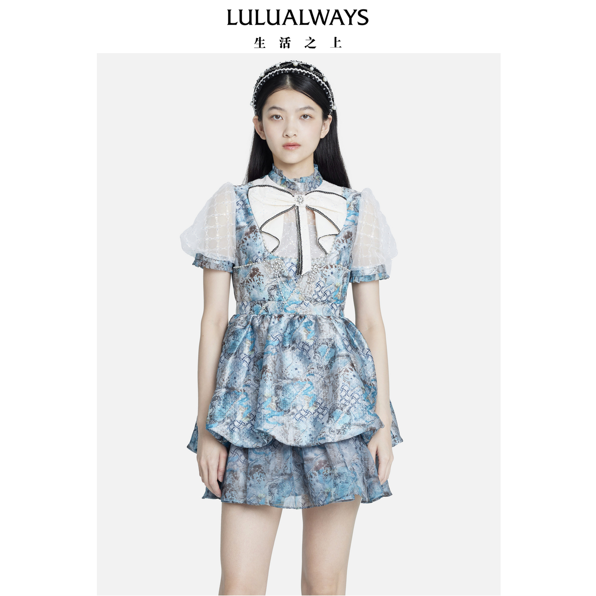 商场同款复古lulualways连衣裙