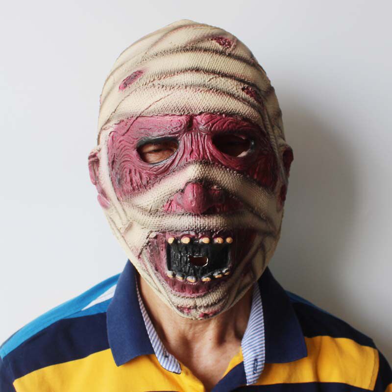 包邮 乳胶面具 木乃伊面具 埃及法老面具 僵尸面具 万圣节面具