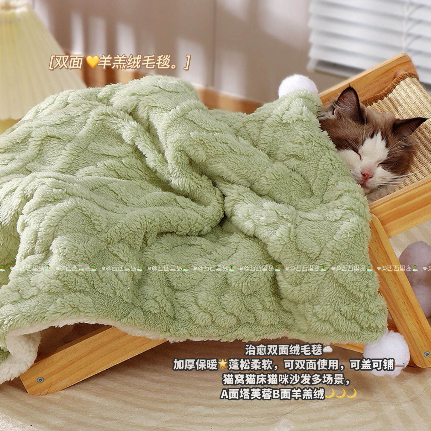 绿野仙踪猫毯超软双面绒亲肤满分