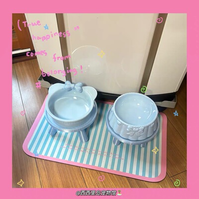 海盐莓莓～小红书同款猫碗套装