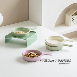 猫碗陶瓷双碗增高架保护颈椎大容量水碗狗碗大口径狗食盆猫碗支架
